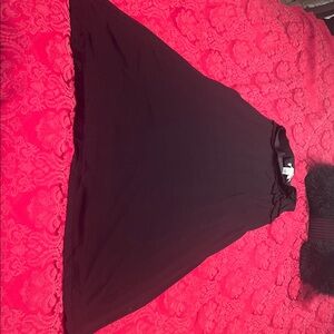 NWOT Max Studio Black  Maxi Flared Skirt